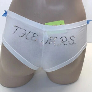 “The Mrs.” Size Small Ribbon Cheeky Panty New with Tags.